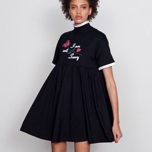 I Am Not Sorry Lazy Oaf Babydoll Dress